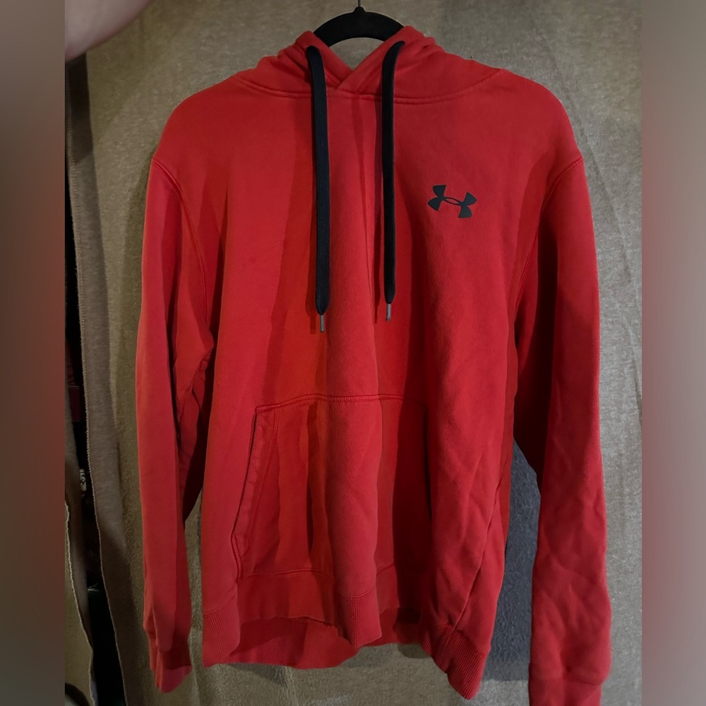 Red under armour hoodie